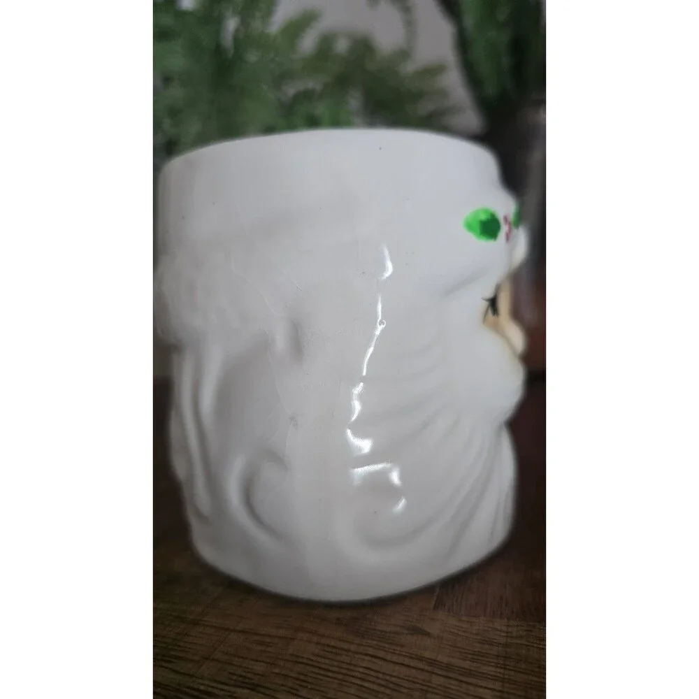 Vintage Santa Claus Face Mug ~   Christmas